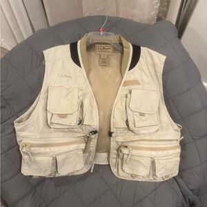 L.L. Bean Khaki Outdoor Vest